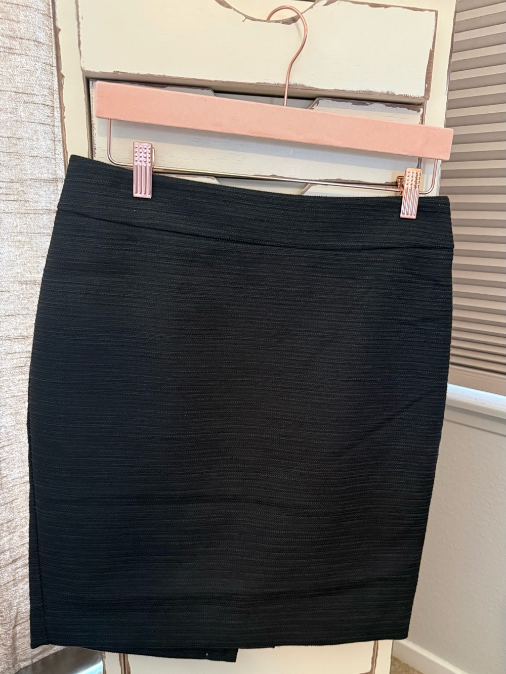 Ann Taylor Factory Black A-Line Knit Skirt